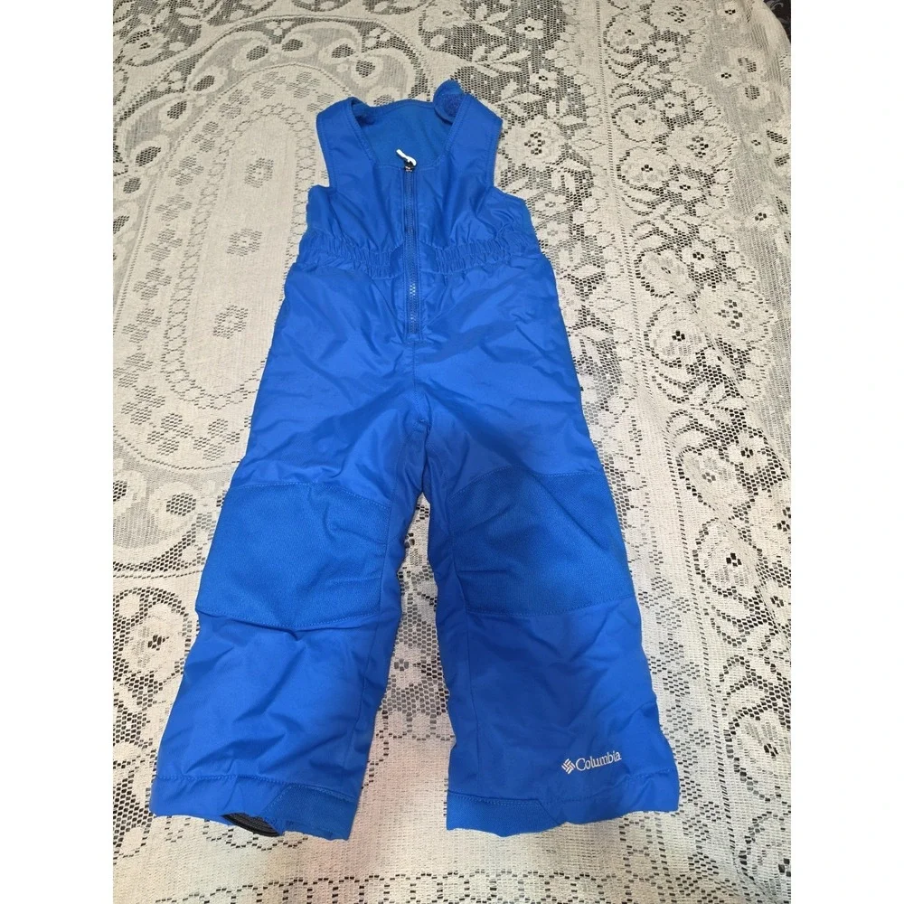 Columbia Kids Snowslope II Insulated Ski Bib Size 3T Blue